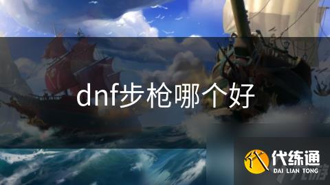 dnf步枪哪个好