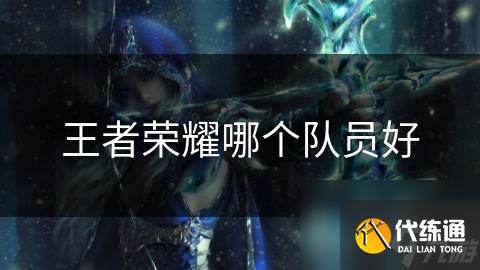 王者榮耀哪個(gè)隊(duì)員好