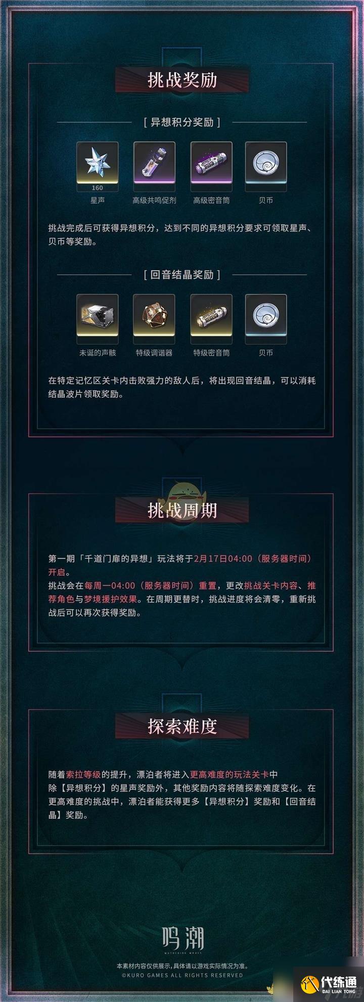 鸣潮千道门扉的异想玩法介绍