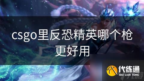 csgo里反恐精英哪个枪更好用