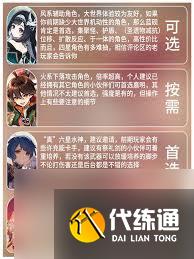 原神5.3海灯节自选四星角色推荐