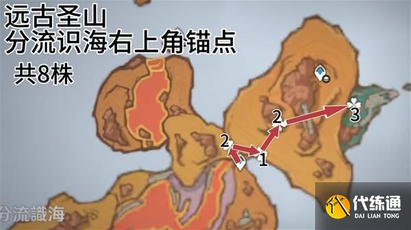 原神全部云岩裂叶采集路线图一览