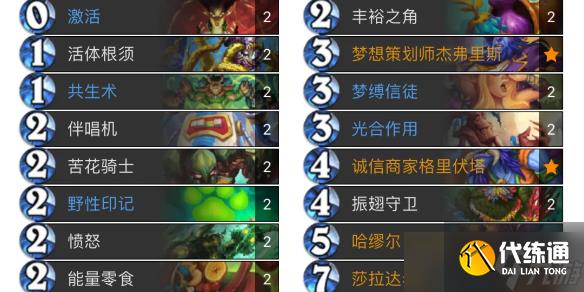 《炉石传说》翡翠梦境版本灌注德卡组代码攻略