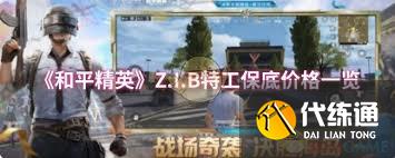 和平精英Z.I.B特工保底价格是多少