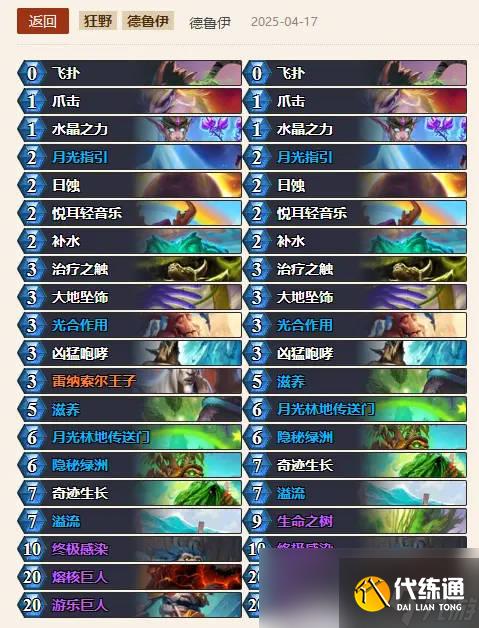 《炉石传说》鲜血魔法乱斗卡组推荐