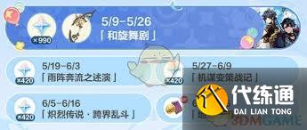 原神5.6上半能获得多少原石