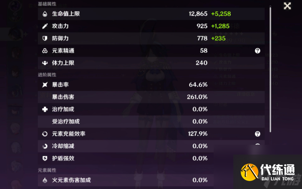 原神克洛琳德畢業面板解析， 薦頂級配置