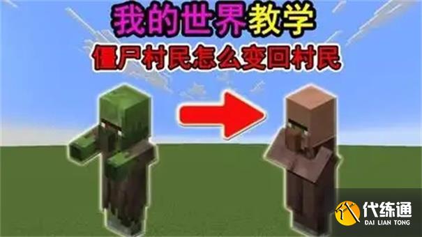 我的世界僵尸村民怎么变回村民