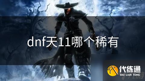 dnf天11哪个稀有