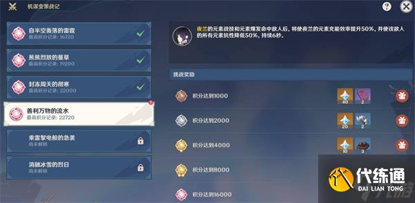 原神機謀變策戰記第四關滿獎勵打法指南