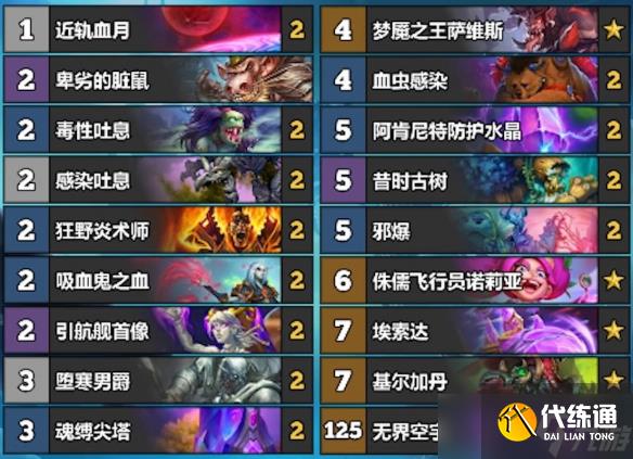《炉石传说》6月份全职业冲传卡组一览