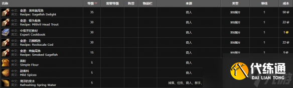 《魔兽世界》wlk烹饪150以后学习位置