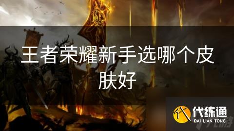 王者荣耀新手选哪个皮肤好