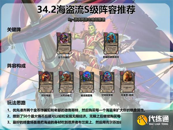 爐石傳說酒館戰棋海盜流陣容搭配推薦