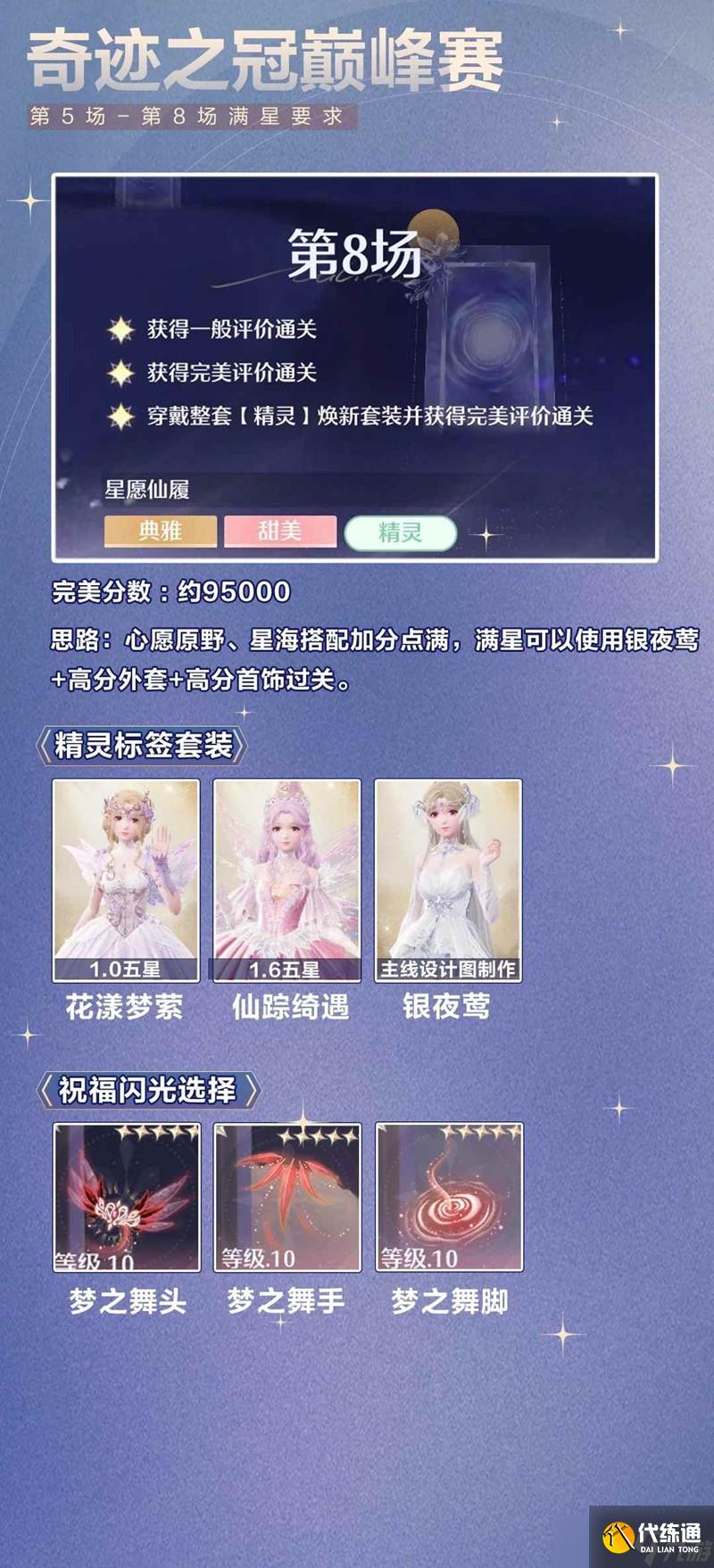 无限暖暖活动攻略 七月上半奇迹之冠巅峰赛攻略