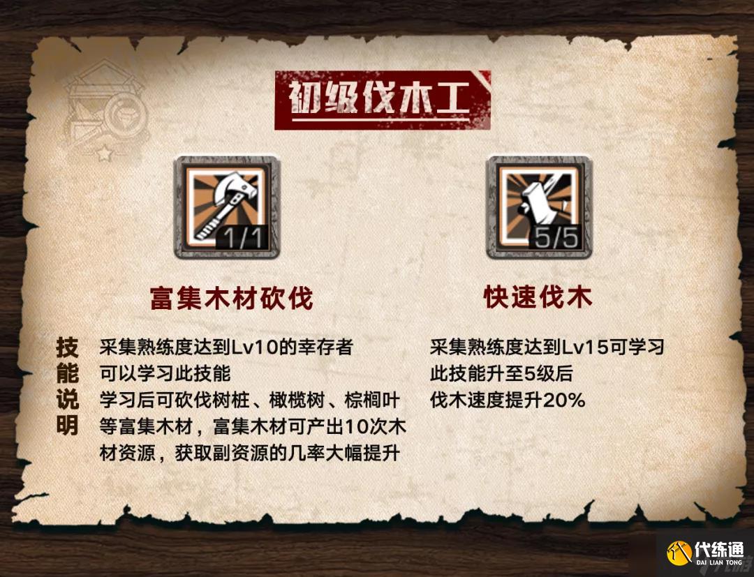 明日之后新手伐木工技能升级指南