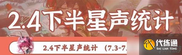 鸣潮2.4下半能获得多少星声