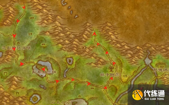 魔獸世界懷舊服黑海岸去費伍德森林路線3