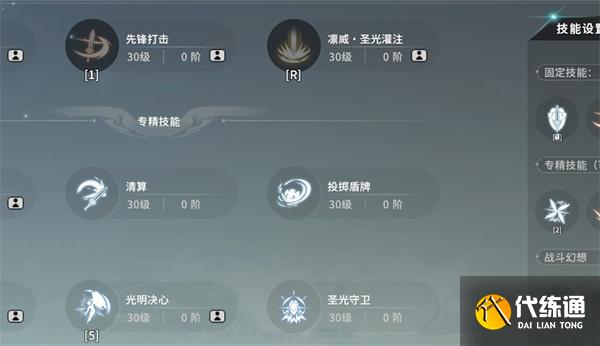 星痕共鳴神盾騎士技能怎么搭配
