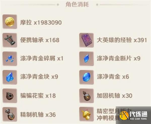 原神愛諾養成材料有哪些
