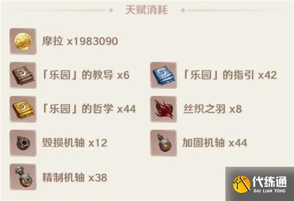 原神愛諾養成材料有哪些