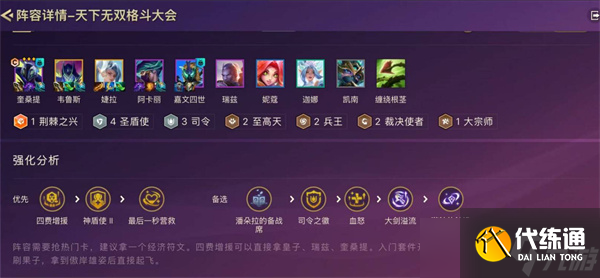 金鏟鏟之戰(zhàn)S15圣盾奎桑提陣容怎么搭配