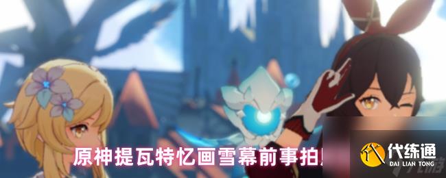 原神提瓦特憶畫雪幕前事拍照位置