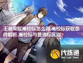 王者荣耀高校标怎么得,高校标获取条件解析,高校标与普通标区别