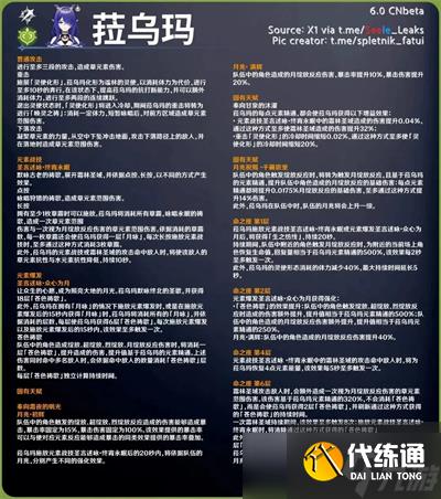 原神菈乌玛培养攻略