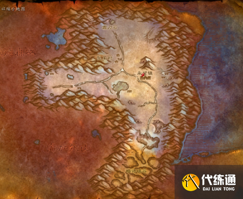 魔獸世界懷舊服黑海岸前往月光林地路線4
