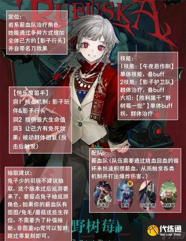 重返未來1999新角色野樹莓詳解