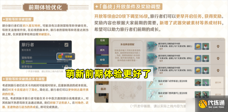 原神原神：官方透露新優化！每日委托可少做，萌新體驗圣遺物升級優化