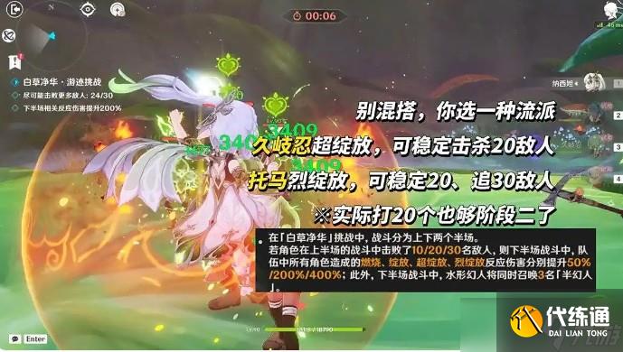 原神納西妲繪想游跡挑戰攻略