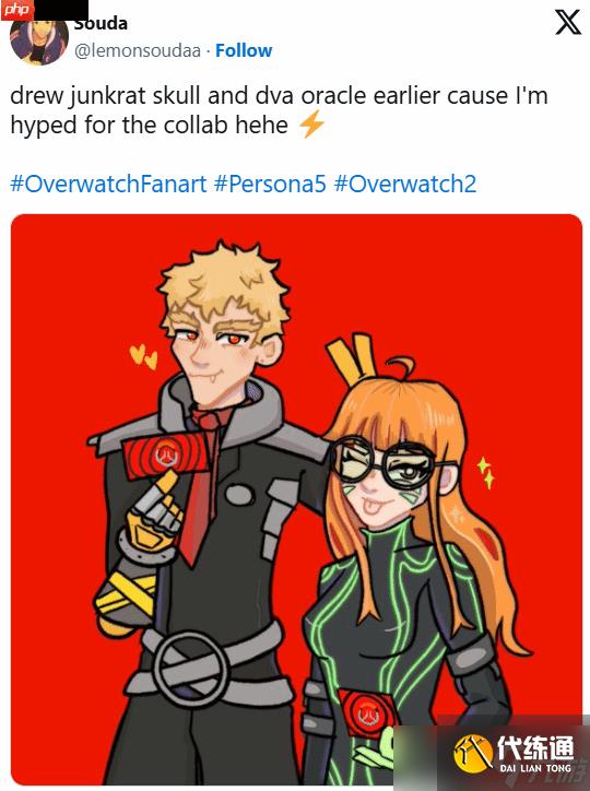 《守望先锋》P5联动选择遭质疑!D.va为什么不是双叶?