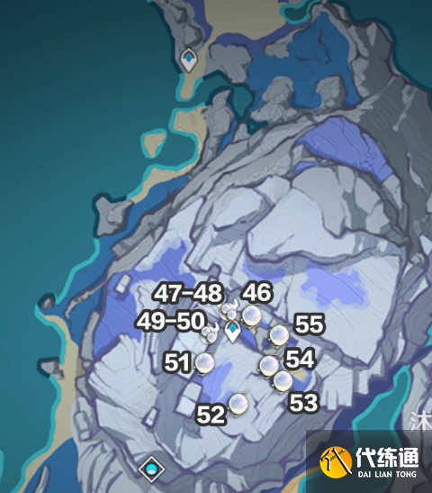 原神月落銀采集路線分享2