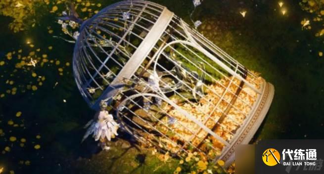 《无限暖暖》雕像前的厚墩墩犬