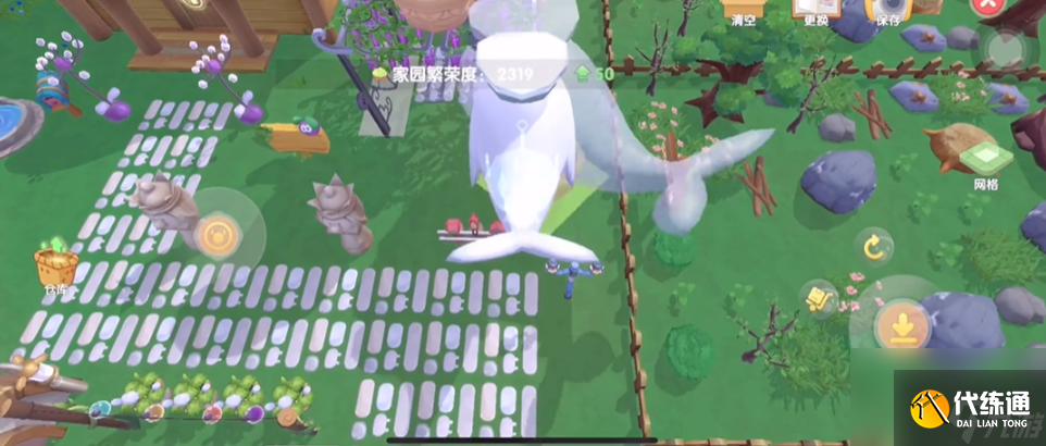 摩尔庄园怎么让鲸鱼浮空