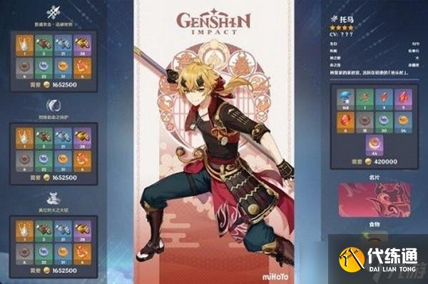 原神托馬圣遺物推薦 原神托馬圣遺物搭配攻略