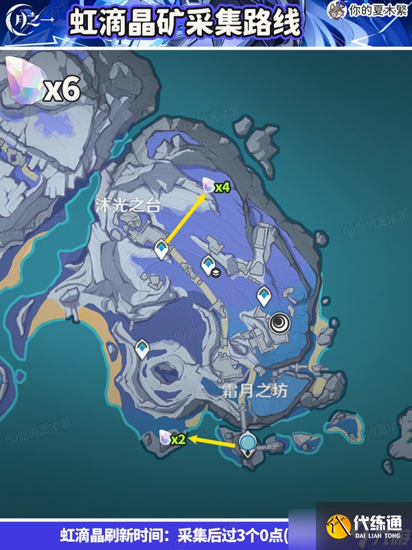 原神虹滴晶礦采集路線