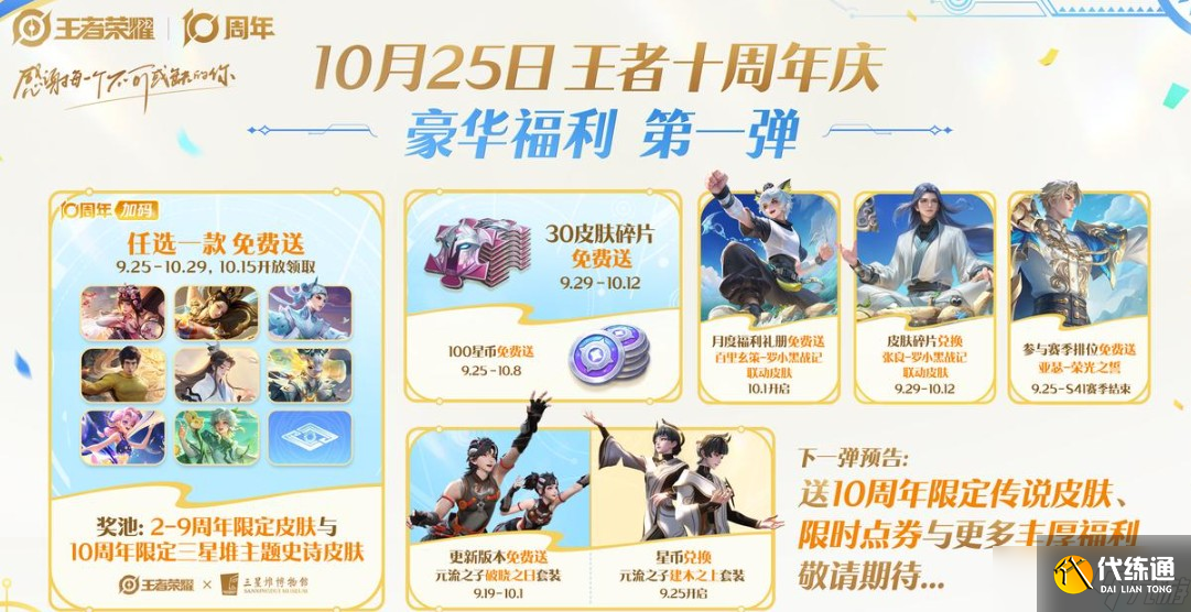 王者榮耀十周年活動(dòng)介紹