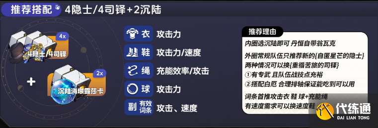 崩壞星穹鐵道丹恒騰荒遺器搭配推薦2