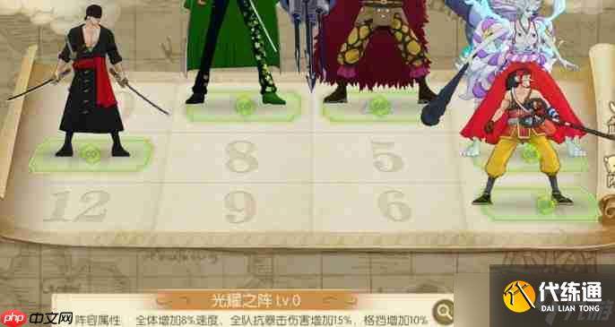 航海王燃燒意志5級陣優(yōu)先級排行