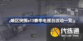暗区突围s13赛季电视台有哪些改动