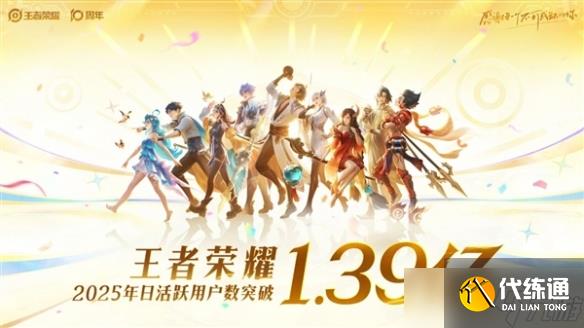 《王者榮耀》官宣國服2025年日活用戶突破1.39億!