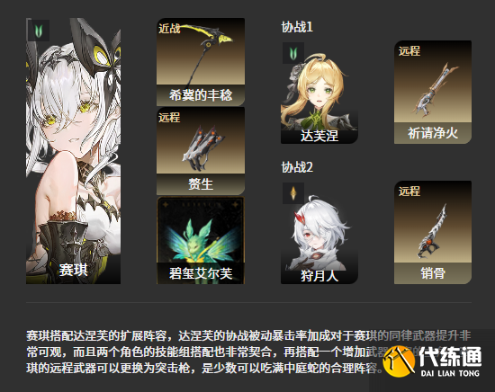 二重螺旋賽琪陣容推薦2