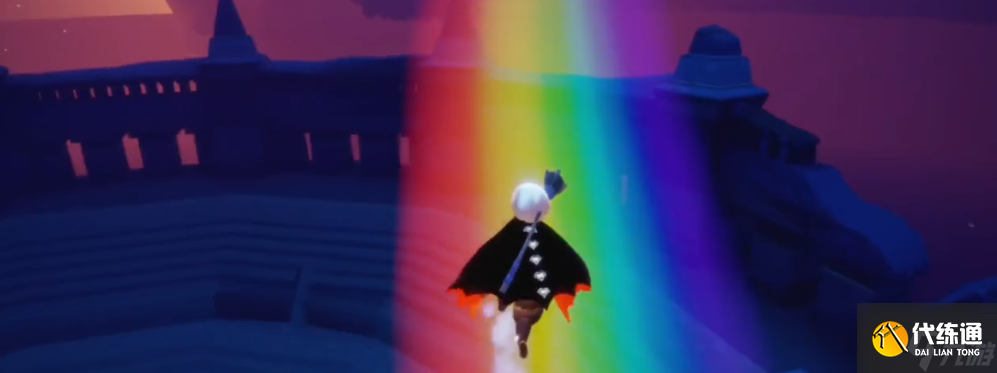 光遇彩虹桥魔法怎么站上去