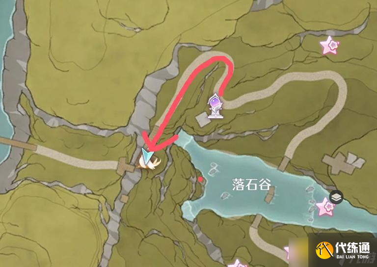 《无限暖暖》落石谷纪念之章在哪里-敲下纪念之章落石谷位置图解