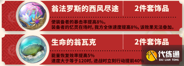 崩坏星穹铁道昔涟遗器搭配推荐2 崩坏星穹铁道昔涟遗器搭配推荐2
