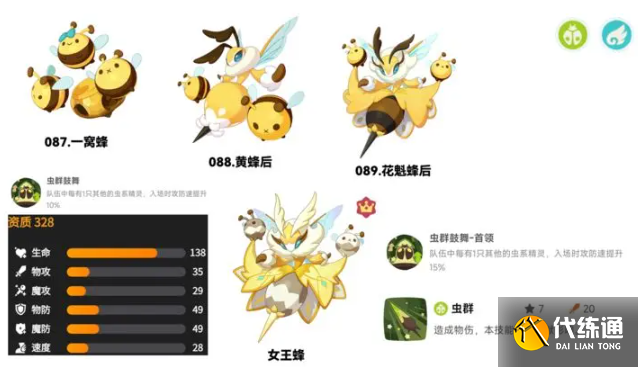 洛克王国世界虫队阵容搭配推荐5