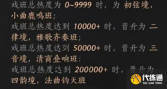 燕云十六声梨园门派晋升攻略4